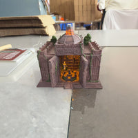 Retro European Courtyard House Model Kit