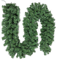 Christmas Vine Snowflake Decoration, PVC Hanging Ornament, 270CM Red-Gold Vine