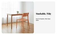 Small Space Friendly Stackable Backrest Stool Thickened Construction Dining Chair Minimalist Aesthetic Leisure Seat Colorful Options for Homeowners, Renters, Cafe Owners, Kitchen, Coffee Shop, Restaurant, Balcony
