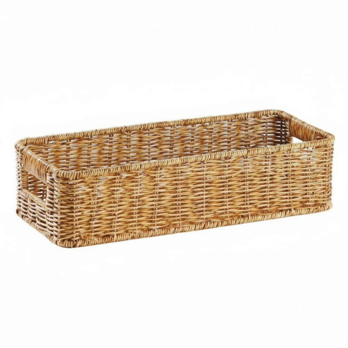 Handled Wovenand design organizer long-finaling Organizer Basket Integrated Handles for Closet