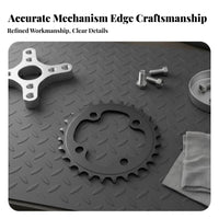 Cycle Chain Gear Aluminum Alloy Bike Crankset Gear Steel Construction Mountain Bike Chainwheel for Cyclists, Biking