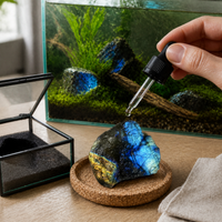 Natural Labradorite Raw Stone Specimen for Diffuser, Decoration, and Collection