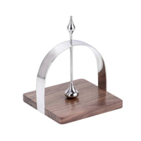 Tissue Holder with Wooden Base Tabletop Flat Napkin Dispenser Elegant for Office