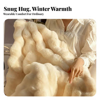 Shaggy Faux Throw No Shedding Shaggy Faux Wrap Machine easy to clean