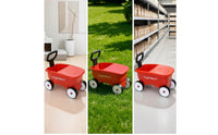 Push Cart Rideplay Vehicle Easy to Clean Push Toy with Handle for Young Children, Playroom