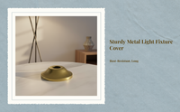 Metal shade holder for hanging lamp fixtures