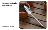 Stainless Metal Tool Trowel Rust-Resistant Planting Single-Piece Design Compact Trowel for Potted Plants, Vegetable Plot