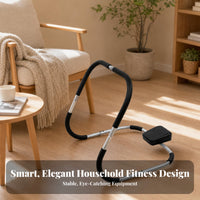 Cushioned Pad Sit-up Exercise Equipment Curved Frame Abdominal Exercise Exercise Equipment Metal Tubing Sit-up Assistant PU Cushion
