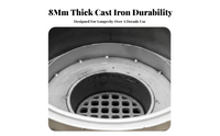 Cast iron stove liner, smokeless