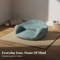 Ergonomic Meditation Cushion Non-Collapsing Cross-Legged Sitting Cushion Long-Lasting Support Memory Foam Floor Chair for Adults, Relaxation, Tea Room