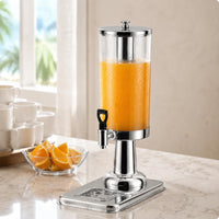 Twin Head Juice Dispenser Clear Body Buffet Beverage Dispenser Easy to Clean