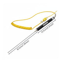 Data Hold Function K-Type Thermocouple Thermometer °C/°F Switchable Measuring Tool Low Battery Indicator for Engineers, Laboratory
