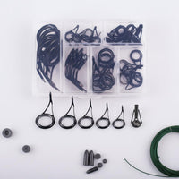 35 Pieces Wear-Resistant Single Foot Rod Guide Kit Sleek Ceramic Loop Rod Tip and Guide Repair Kit Increased Sensitivity Reduces Line Friction for DIY Enthusiasts