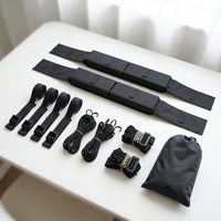 2 Pieces Non-Slip Roof Rack Pads Padded Soft Roof Rack with Straps Easy to Install Universal for Travelers, Outdoor Enthusiasts, Road Trips