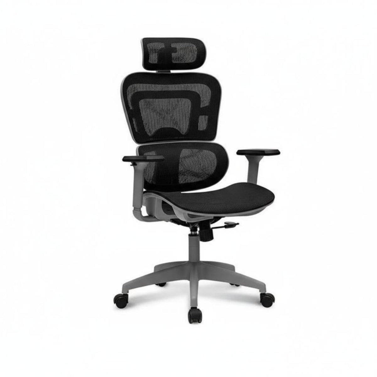 Adjustable Support Ergonomic Mesh Chair with Headrest Breathable Backrest Reclining High-Back Roller 360° Swivel Computer Seating Retractable Footrest for Students, Telecommute Workers, Gamers, Studying, Study Room, Gaming, Relaxing