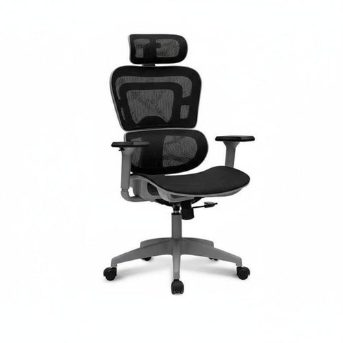 Adjustable Support Ergonomic Mesh Chair with Headrest Breathable Backrest Reclining High-Back Roller 360° Swivel Computer Seating Retractable Footrest for Students, Telecommute Workers, Gamers, Studying, Study Room, Gaming, Relaxing