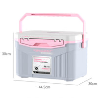 Insulated Fishing Box Leak-Resistant 18L Portable Chiller Puncture-Resistant Multi-Function Tackle Box for Anglers, Camping