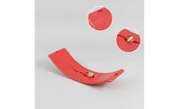 Molded Plastic Rocker Board Textured Balance Board with Handles Indoor Exercise for Children, Toddlers, Home Gym, Playroom, Sensory Room
