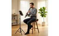 Electric Wind Instrument Waist Brace Harness Style Stabilizer Bracket Metal Rod