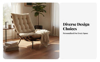 Wood Frame Suspended Chair Ergonomic Ergonomicrest Armchair Minimalist Design Breathable Textile for Guests, Adults