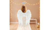 Angel Wing with Circlet Headband Lightweight Angel Wing with Circle Comfortable Accessory for Cosplayers