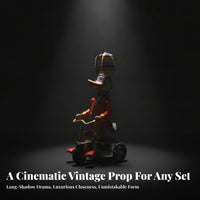 Retro Tinplate Duck with Umbrella Vintage-Style Duck on Tricycle Nostalgic Old-Fashioned for Collectors, Display Shelves, Cafes, Taverns