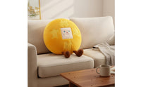 Fortunate Ingot Soft Pillow Gift Cartoon Wealth Cushion Back Support