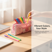 Creative Macaron Cookie Pencil Case Large Capacity Student Stationery Pouch