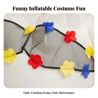 Inflatable Ballerina Costume Sturdy Polyester Sumo Dancer Inflatable Suit
