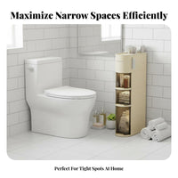 Slim Narrow Space Cabinet Waterproof Narrow Rolling Storage Unitary Space-Saving