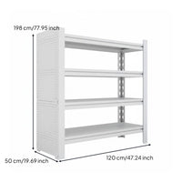 Adjustable Metal Utility Shelf Freestanding Organizer Shelf Multi-layer Storage Rack Heavy Duty Garage Shelving Sturdy Steel Construction Customizable Suitable for Laundry Room Kitchen Garage