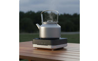 Large Capacity Titanium Tea Kettle No Coating Top Handle Teapot Lightweight Portable Camping Kettle Ultralight for Campers, Outdoor