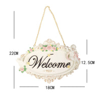 Hanging Welcome Plaque Easy to Hang Entryway Sign 3D Effect for Entryway