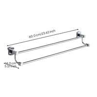 Copper towel rack with shelf