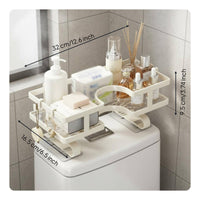 Over the Toilet Storage Rack Waterproof Bathroom Space Saver Shelf for Renters