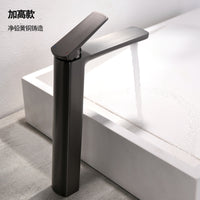 Light Luxury Brass Basin Faucet with Ceramic Valve Core