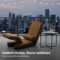 Adjustable Floor Lounger Foldable Chaise Lounge Ergonomic Design for Students