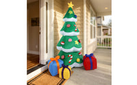 Christmas Tree with Candy Ornaments Tall Inflatable Tree with Star Topper Decorations Festive Decoration Colorful for Yard, Lawn