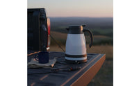 Fast Heating Car Electric Kettle Stainless Steel 12V Water Heater 1200ml Large Capacity Vehicle Water Boiler Anti-Dry Overheat Protection for Truck Drivers, Commuters, Road Trips, Camping