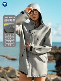 TRUDIVE睿潜冲锋衣户外潜水登山外套防风防水服保暖防寒船潜外套