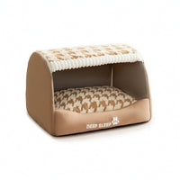 Cave Bed with Blanket Covered Burrow Bed Cushioned for Bedroom