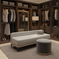 Light Luxury Design Entryway Shoe Bench Multi-Functional End of Bed Bench Indoor Furniture for Bedroom