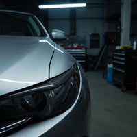 2 Pieces Headlight Eyebrow Trim Self Headlight Decoration Strip Easy Installation Front Light Decoration Strip