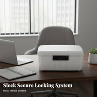 Combination Lock Safe Box Sturdy Design Combination Lock Box Stackable for Home