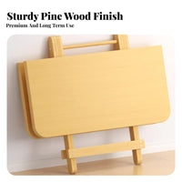 Foldable Design Wooden Fold-up Table Space-Saving Household Furniture Versatile Use Portable Desk Multifunctional for Street Vendors, Apartment Dwellers, Dining Room, Outdoor, Balcony, Home Office
