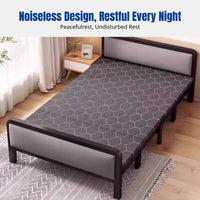 Folding Bed, Wide, Portable, Hardboard, Bedroom, Home, Four-Fold