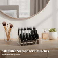 Multicompartment lip colorstick Holder Space Saving Cosmetic Organizer for Bedroom, Students