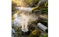 Stainless Steel High-Frequency Mist Maker Three-Head Mist Maker with 3 Heads Waterproof High-Frequency Fogger Compact for Ponds, Fountains, Aquariums