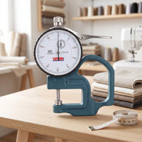 Dial Thickness Gauge Zero Setting Analog Thickness Gauge Double-Range Scale Measurement Tool for Inspectors, Machinists
