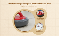 Indoor curling set for team events
